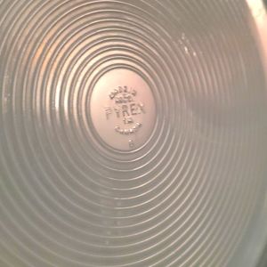 1930-1940 Light Blue Pyrex Plate By Dominion Glass Company